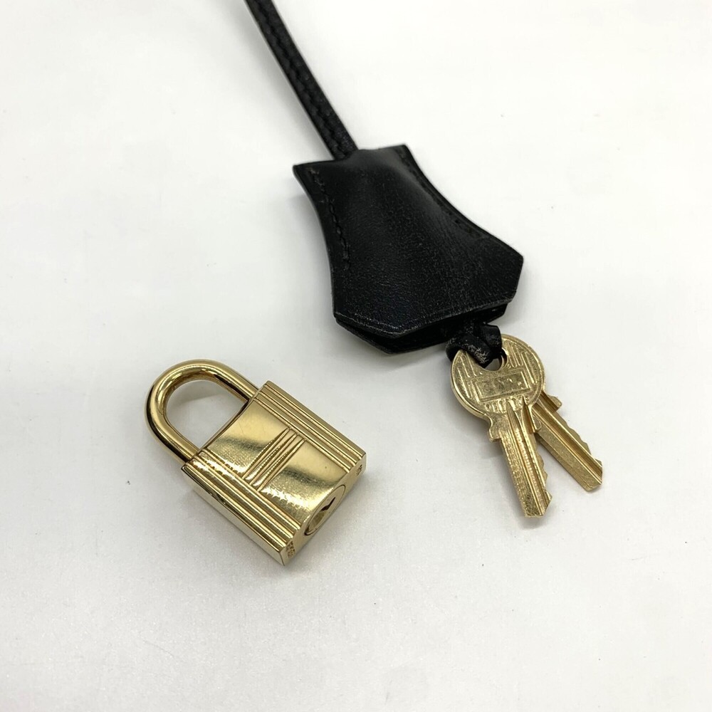 HERMES Kelly 32 Handbag, Sellier stitching, ○Y stamp, Box calf leather, Black... - Picture 12 of 12